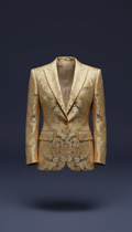 Golden Print Tailored Jacket