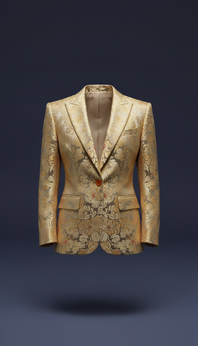 Golden Print Tailored Jacket