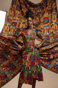 Ankara Wrap Skirt editorial fashion photo