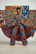 Ankara Wide-Leg Trousers editorial fashion photo